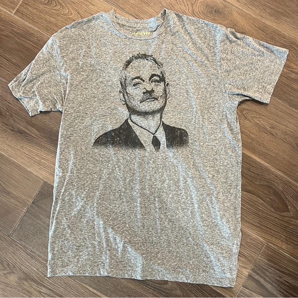 Gray Graphic Men's T-Shirt Chive Bill Murray Tee Adult XL